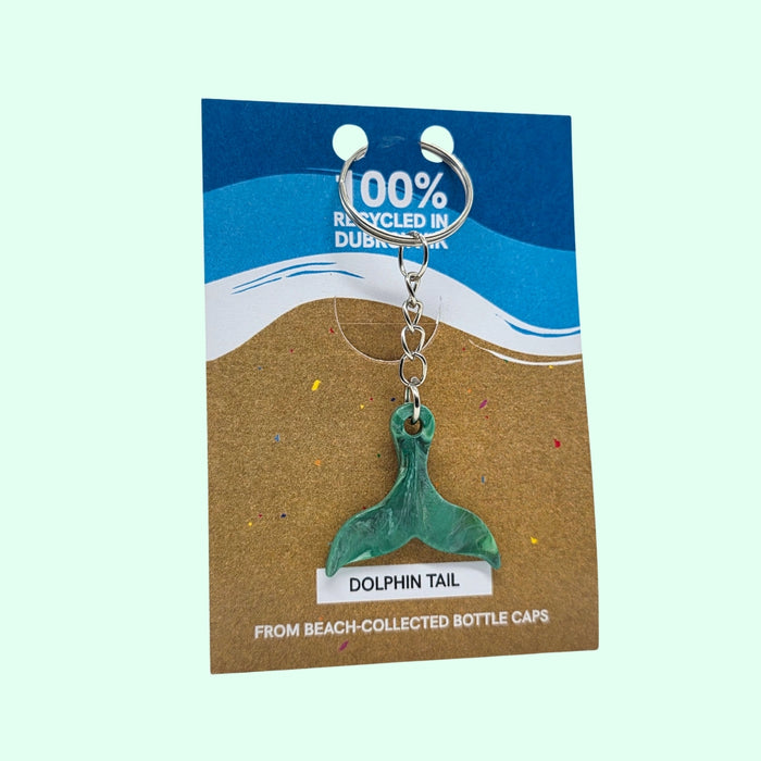 Dolphin Tail Keychain - Algae Drift
