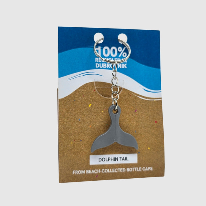 Dolphin Tail Keychain - Onyx