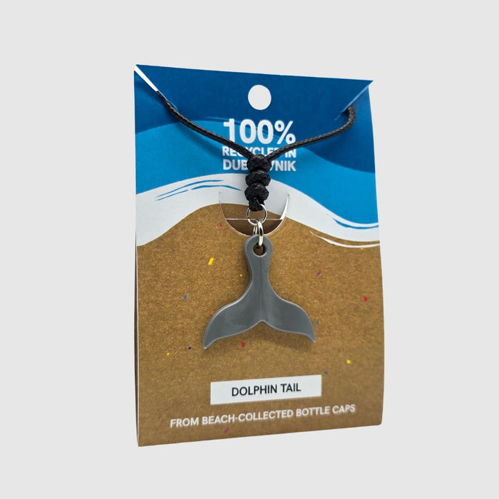 Dolphin Tail Necklace - Onyx