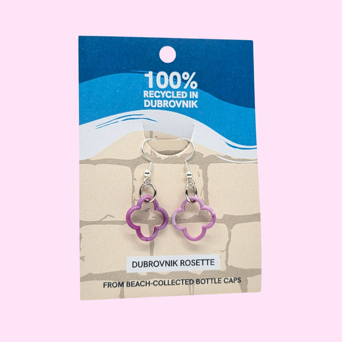 Dubrovnik Rosette Earrings - Pink Shell / 1.5 × 1.5 cm