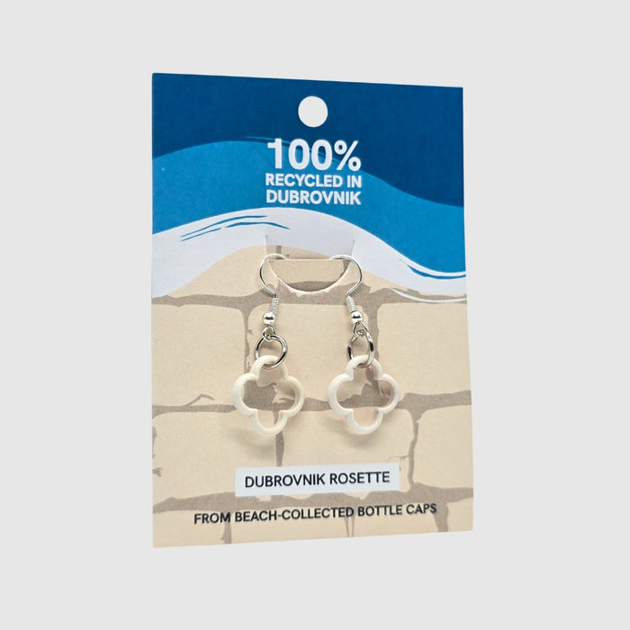 Dubrovnik Rosette Earrings - Sea Foam / 1.5 × 1.5 cm
