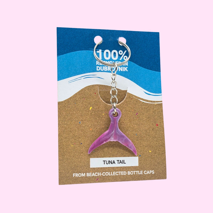 Tuna Tail Keychain - Pink Shell