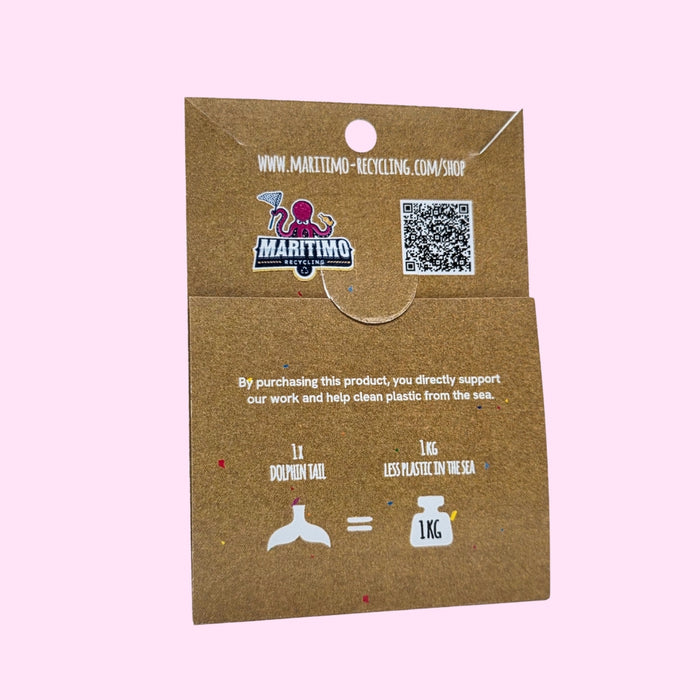 Dolphin Tail Necklace - Pink Shell