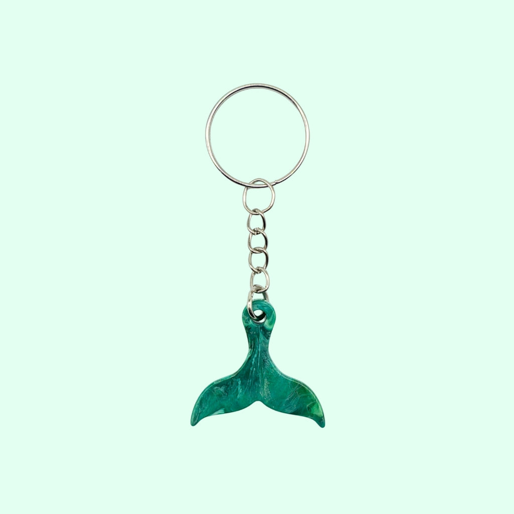 Dolphin Tail Keychain Algae Drift