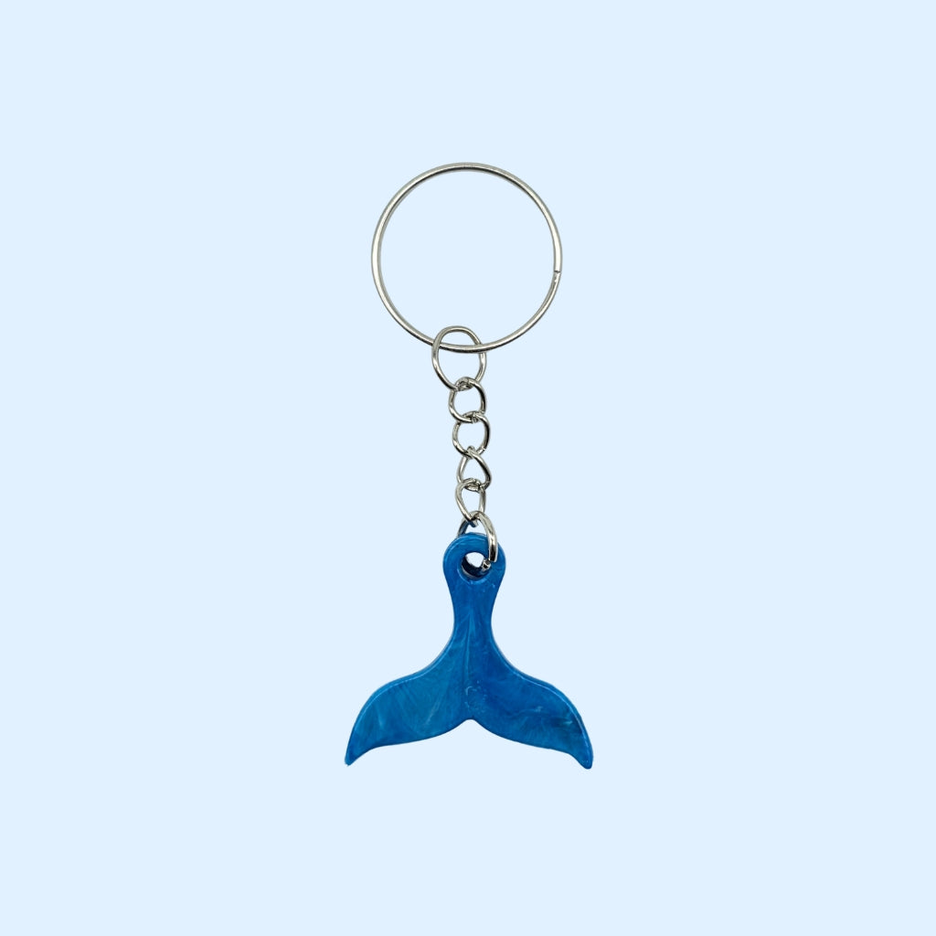 Dolphin Tail Keychain Blue Lagoon
