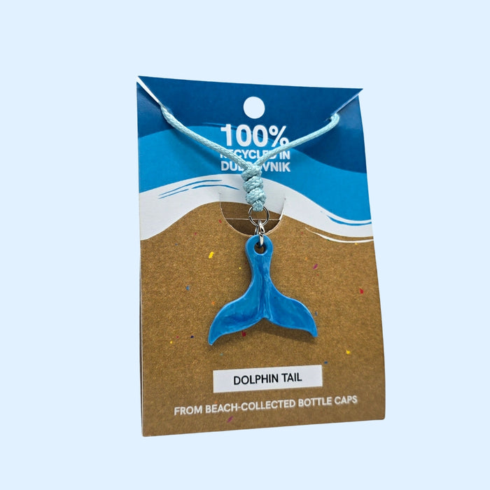 Dolphin Tail Necklace - Blue Lagoon