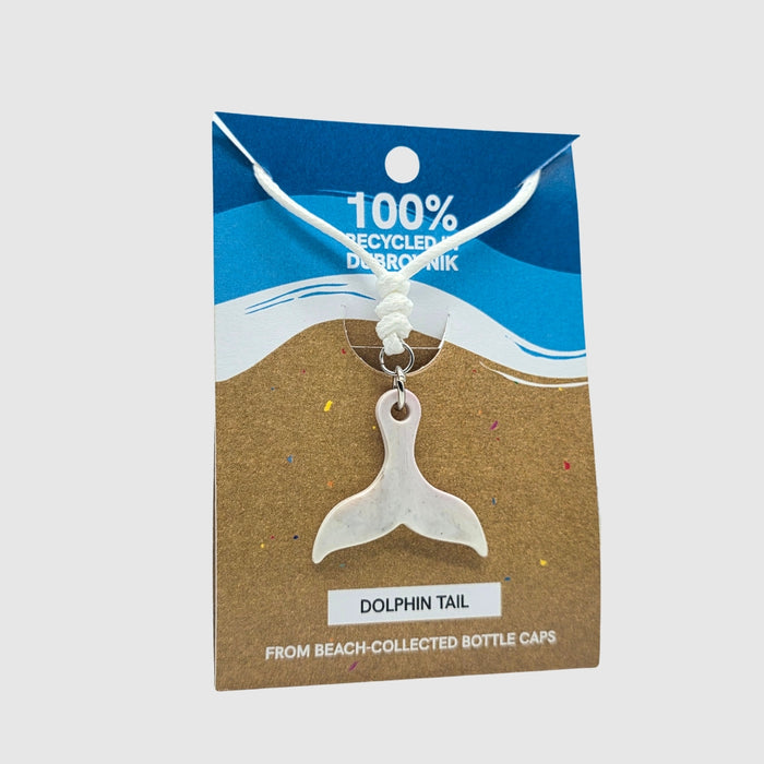 Dolphin Tail Necklace - Sea Foam