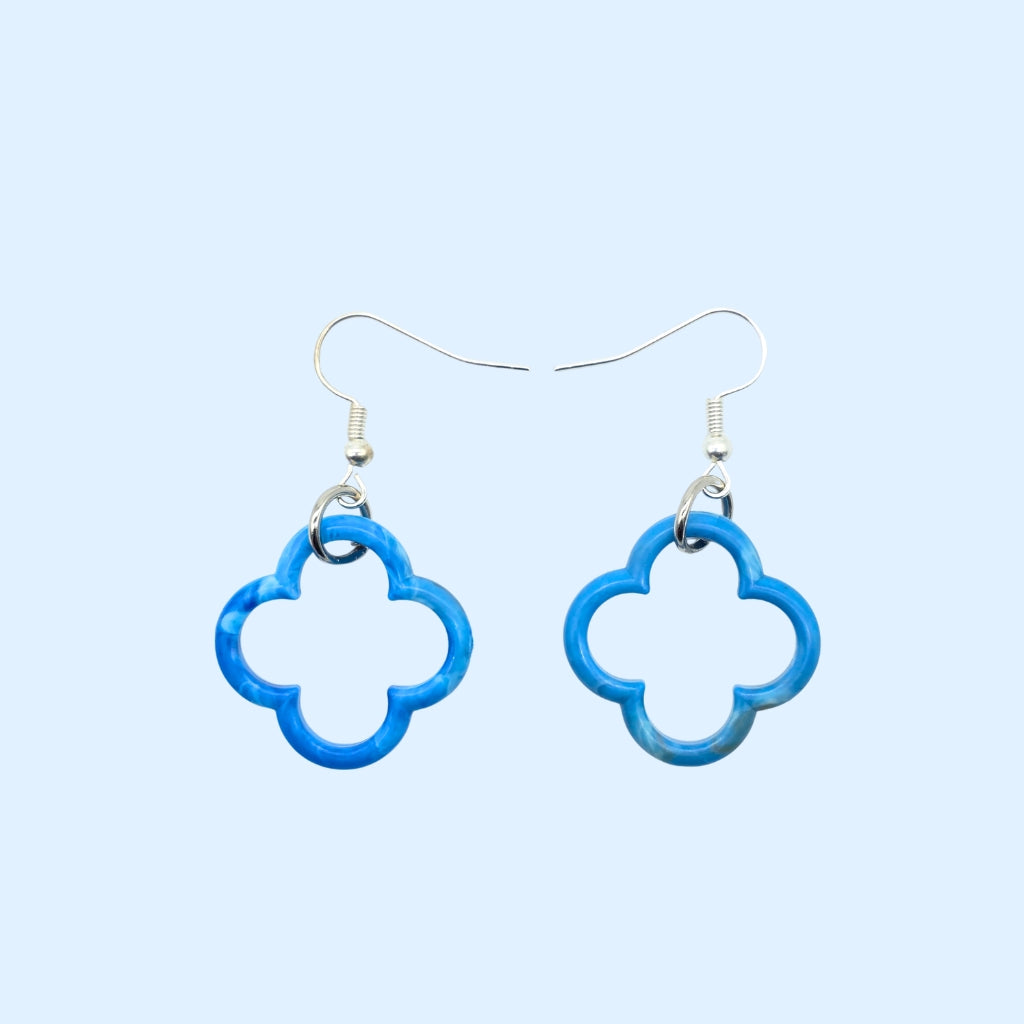 Dubrovnik Rosette Earrings Blue Lagoon