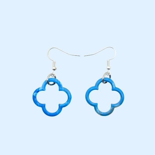 Dubrovnik Rosette Earrings Blue Lagoon