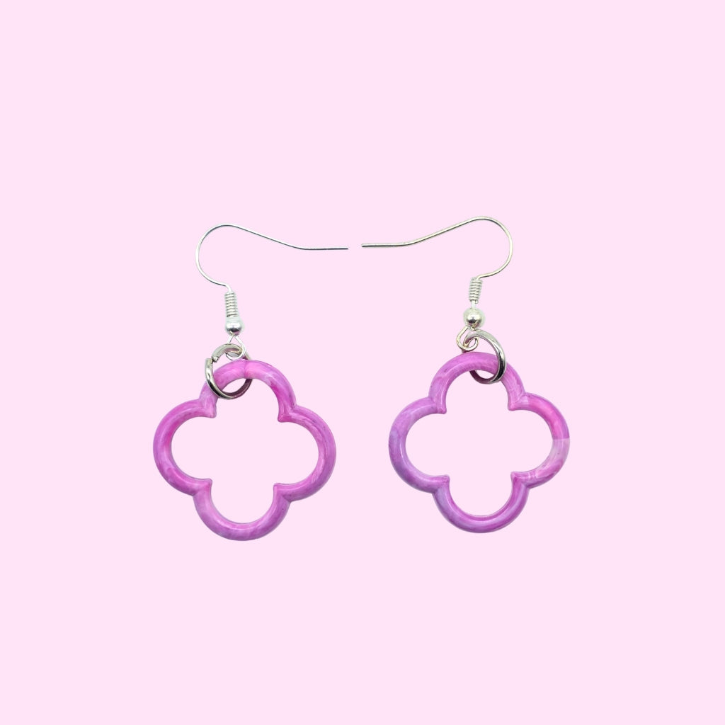 Dubrovnik Rosette Earrings Pink Shell