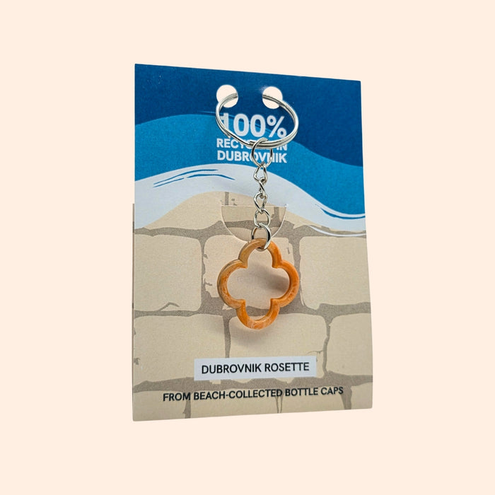 Dubrovnik Rosette Keychain - Coral Blaze