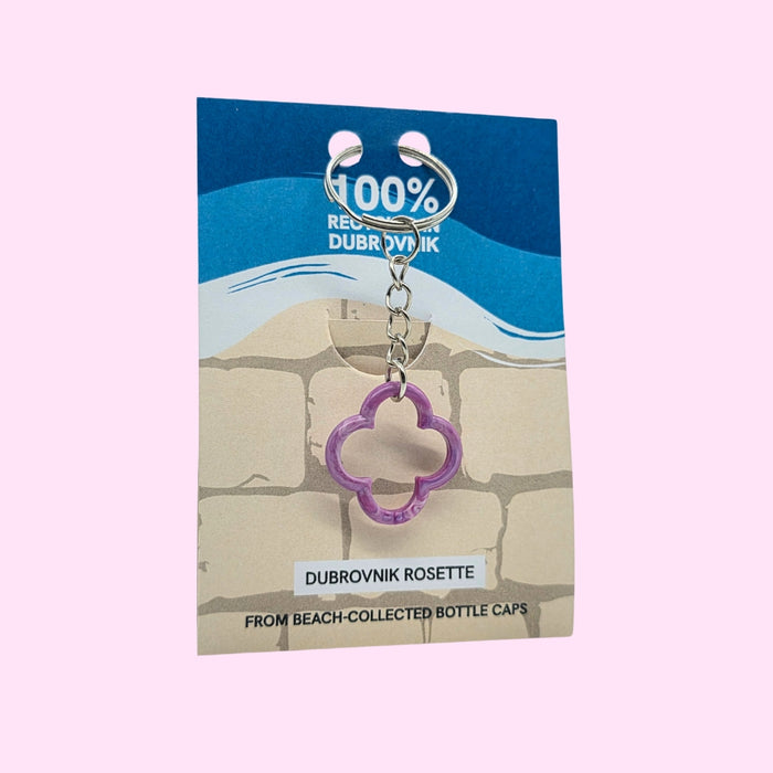 Dubrovnik Rosette Keychain - Pink Shell