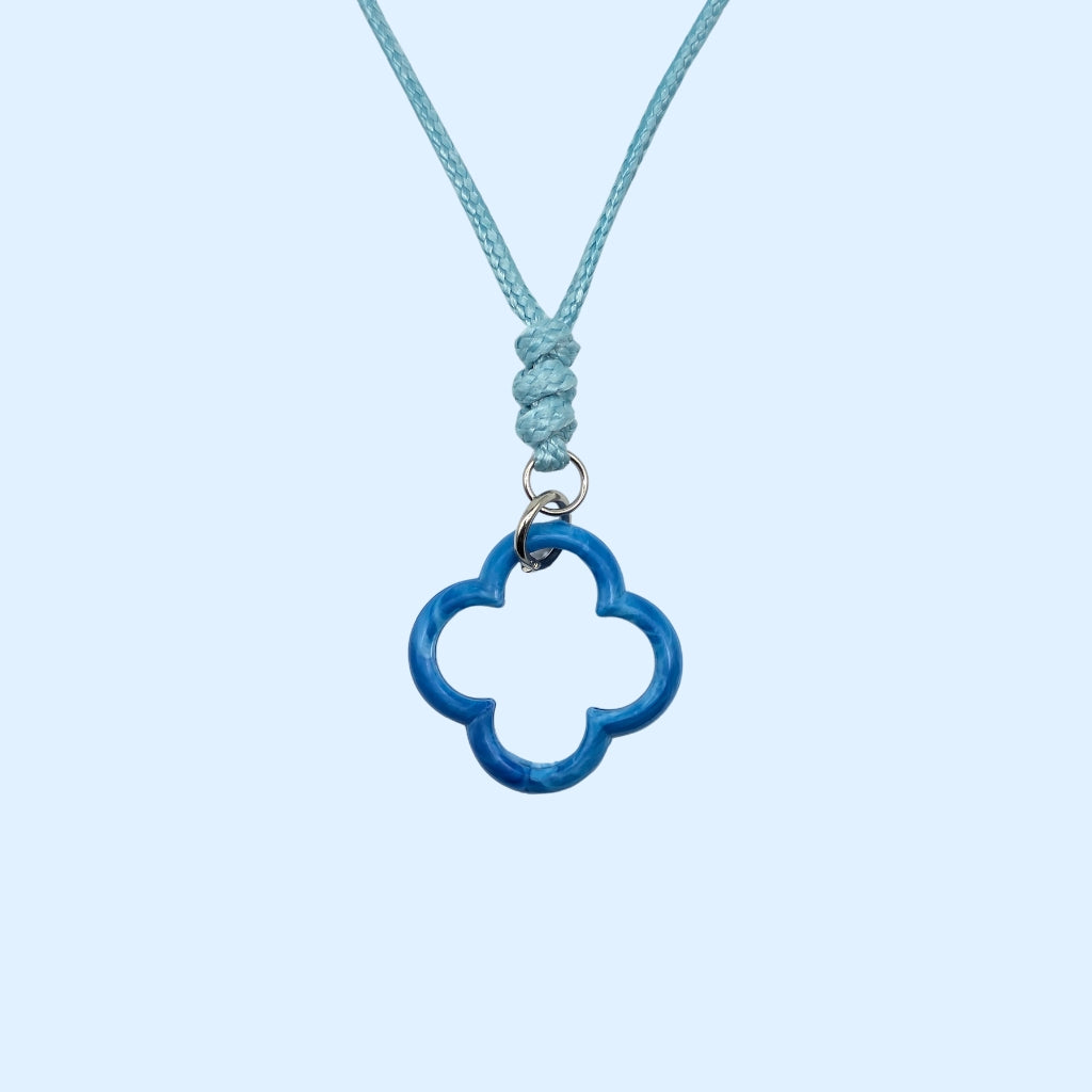 Dubrovnik Rosette Necklace Blue Lagoon