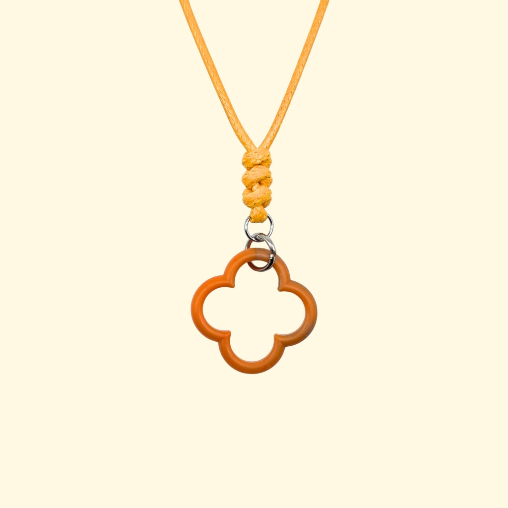 Dubrovnik Rosette Necklace Coral Blaze
