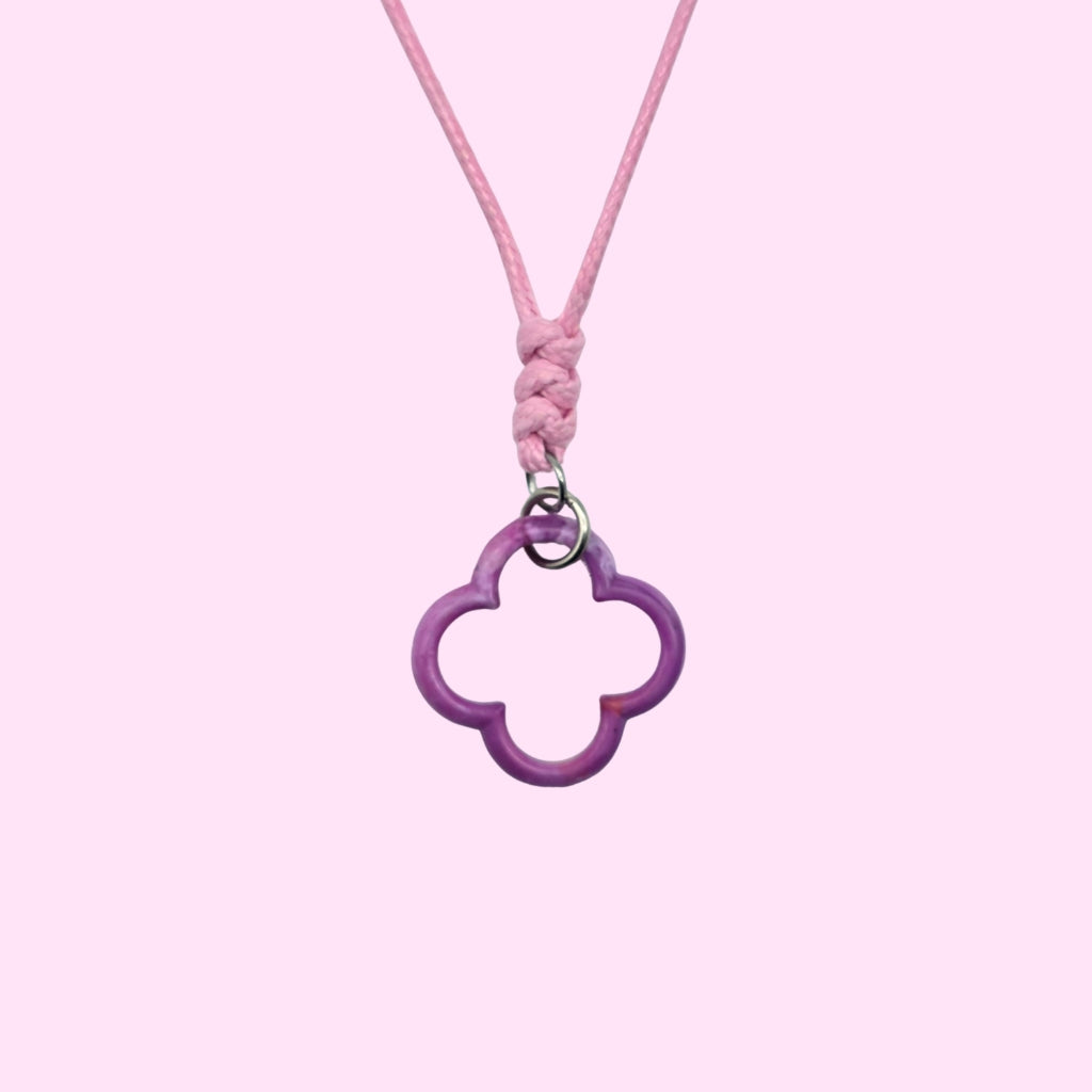 Dubrovnik Rosette Necklace Pink Shell