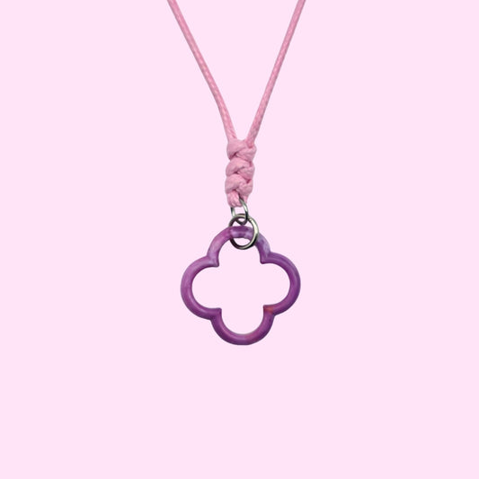 Dubrovnik Rosette Necklace Pink Shell