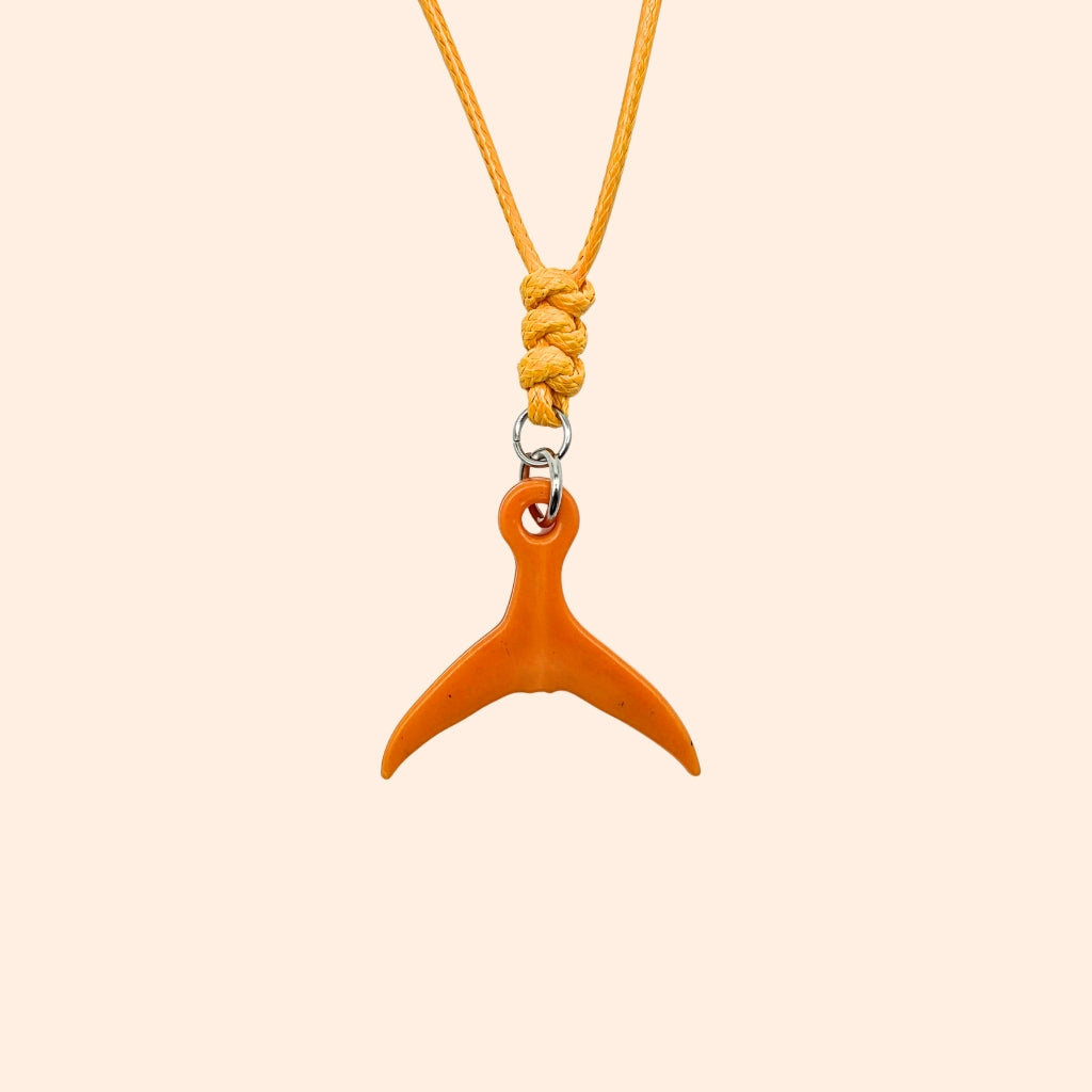 Tuna Tail Necklace Coral Blaze